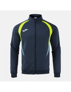 Championship 20 Full Cremallera Sudadera Marino Oscuro Amarillo Flúor