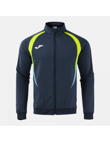 Championship 20 Full Cremallera Sudadera Marino Oscuro Amarillo Flúor