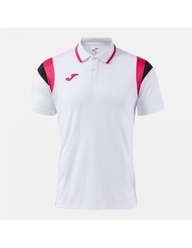 Terra Manga Corta Polo Blanco Fucsia