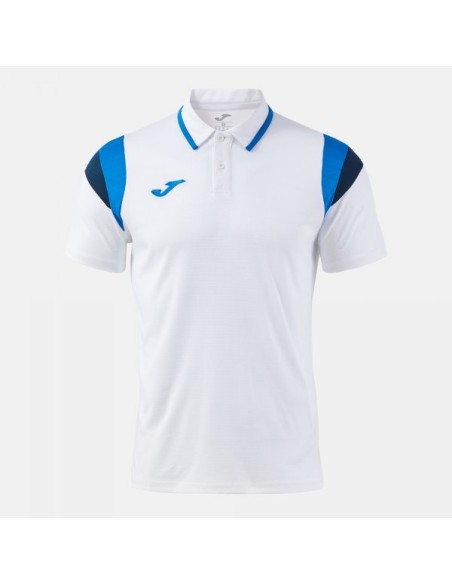 Terra Manga Corta Polo Blanco Royal Azul