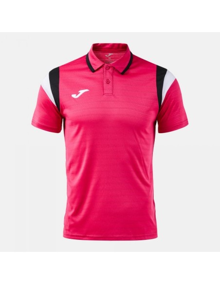 Terra Manga Corta Polo Fucsia Negro