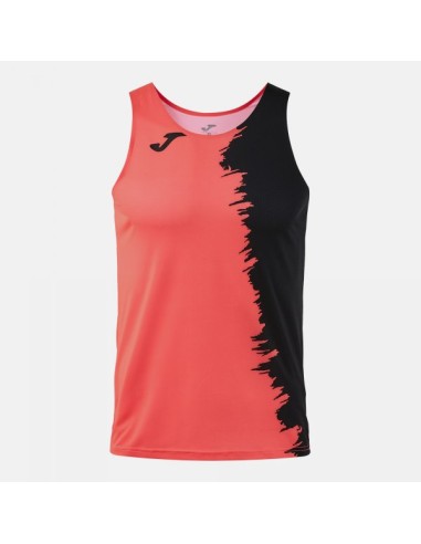 Picasho Tank Top Coral Flúor Negro