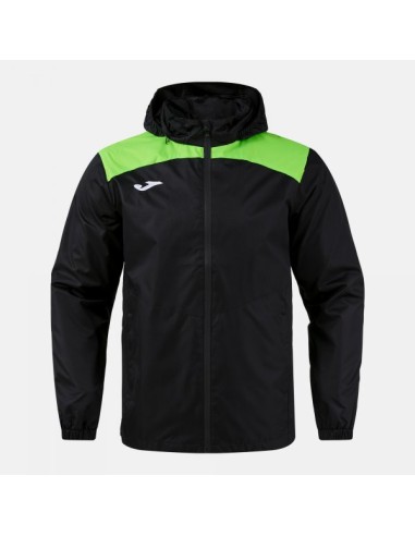 Trivor Ii Raincoat Negro Verde Flúor
