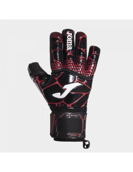 Gk- Pro Portero Guantes Negro Rojo