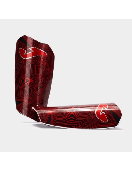 Spartan Shin Guards Rojo Negro