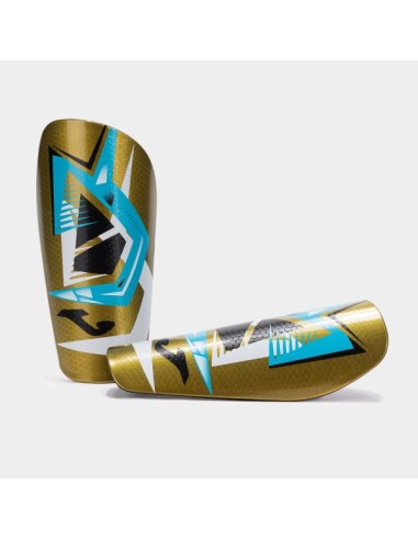 J-Pro Shin Guards Oro Turquesa Flúor