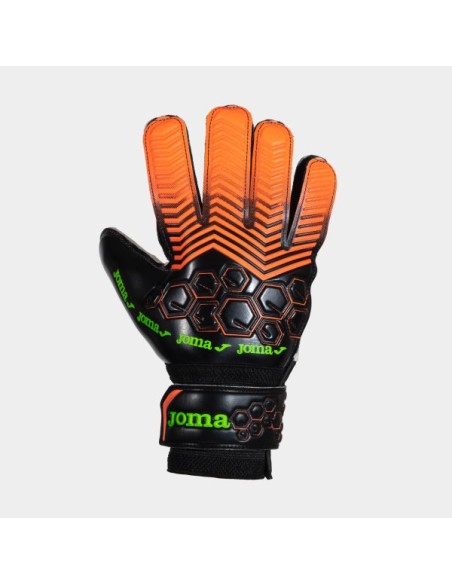 Calcio Portero Guantes Coral Flúor Negro