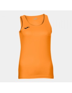 Diana sin Mangas Mujer Camiseta Naranja Flúor