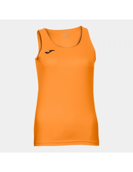 Diana sin Mangas Mujer Camiseta Naranja Flúor