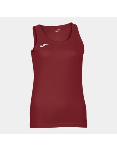 Diana sin Mangas Mujer Camiseta Burdeos