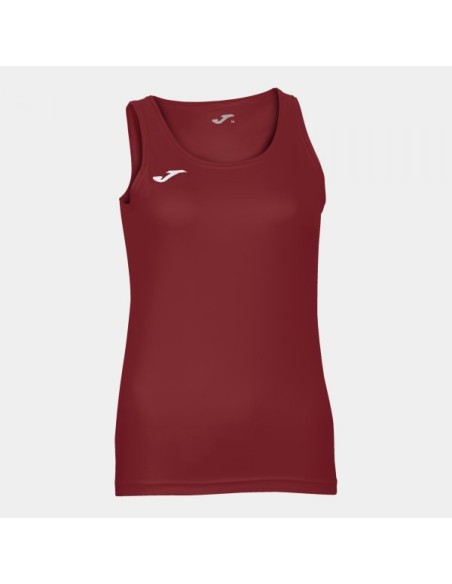 Diana sin Mangas Mujer Camiseta Burdeos