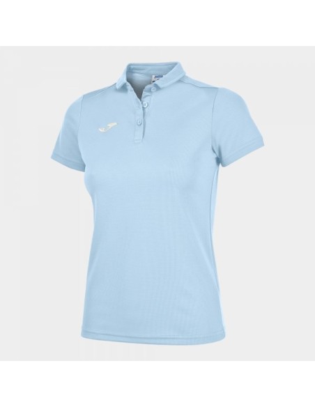Hobby Mujer Polo Camiseta Celeste M/C