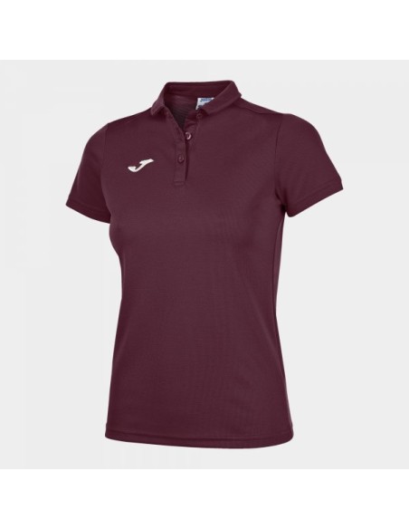 Hobby Mujer Polo Camiseta Burdeos M/C