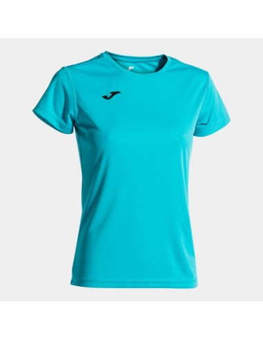 Combi Mujer Manga Corta Camiseta Turquesa Flúor