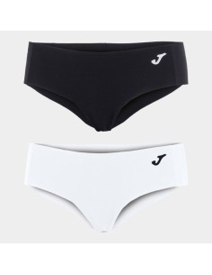 Brief Underwear Gym Mujer. Blanco- Negro