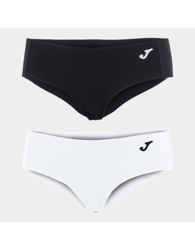 Brief Underwear Gym Mujer. Blanco- Negro