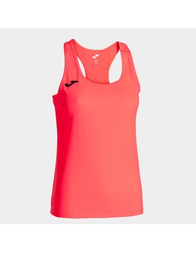 Camiseta Siena Coral sin Mangas Flúor Mujer