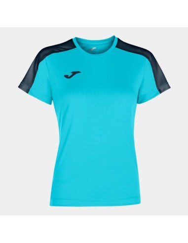 Academy Camiseta Turquesa Flúor-Marino Oscuro M/C
