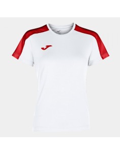 Academy Manga Corta Camiseta Blanco Rojo