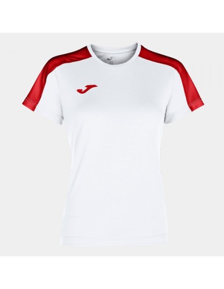 Academy Manga Corta Camiseta Blanco Rojo