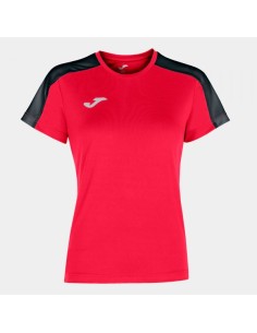 Academy Manga Corta Camiseta Rojo Negro