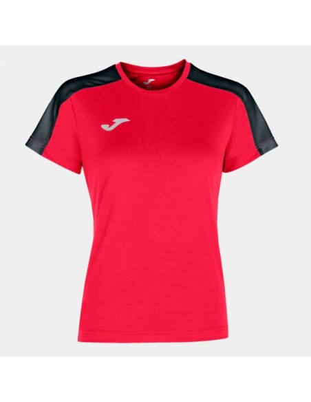 Academy Manga Corta Camiseta Rojo Negro
