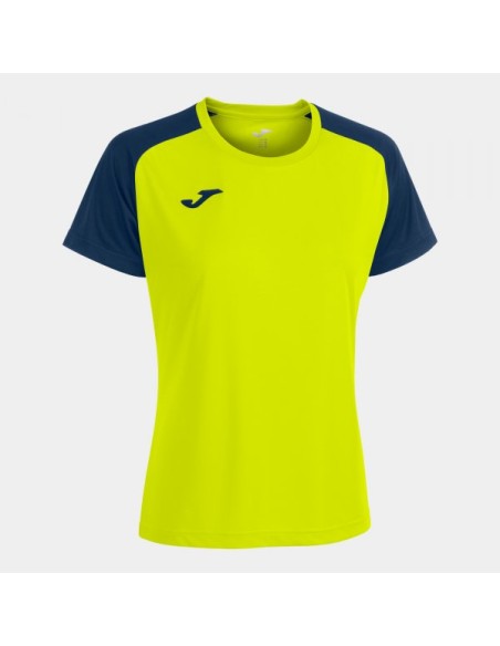Academy Iv Manga Corta Camiseta Amarillo Flúor Marino