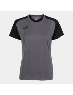 Academy Iv Manga Corta Camiseta Melange Gris Negro