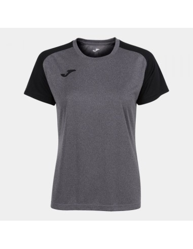 Academy Iv Manga Corta Camiseta Melange Gris Negro