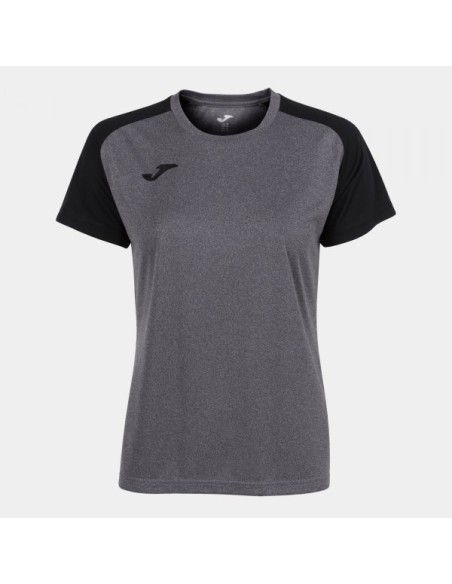 Academy Iv Manga Corta Camiseta Melange Gris Negro