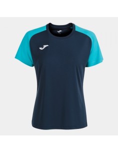 Academy Iv Manga Corta Camiseta Marino Turquesa Flúor