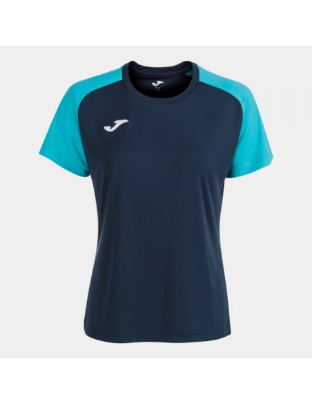 Academy Iv Manga Corta Camiseta Marino Turquesa Flúor