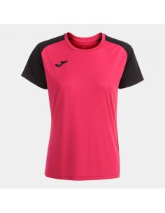 Academy Iv Manga Corta Camiseta Fucsia Negro