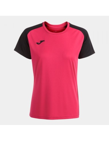 Academy Iv Manga Corta Camiseta Fucsia Negro