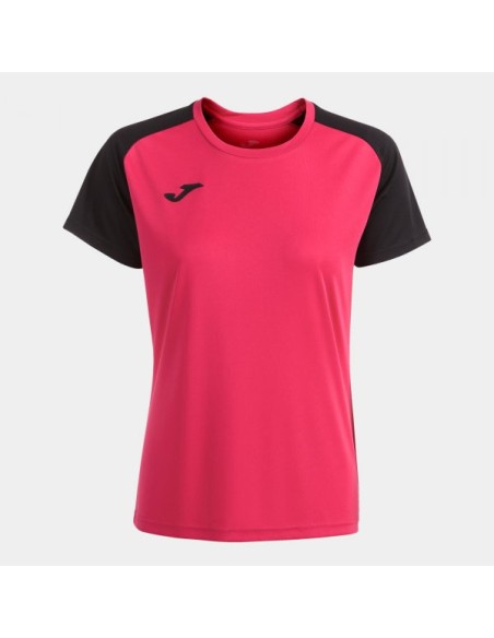 Academy Iv Manga Corta Camiseta Fucsia Negro