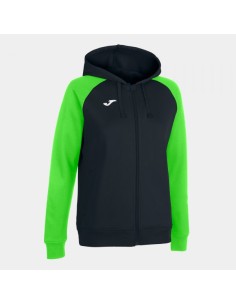 Academy Iv Cremallera-Up Sudadera con Capucha Negro Verde Flúor