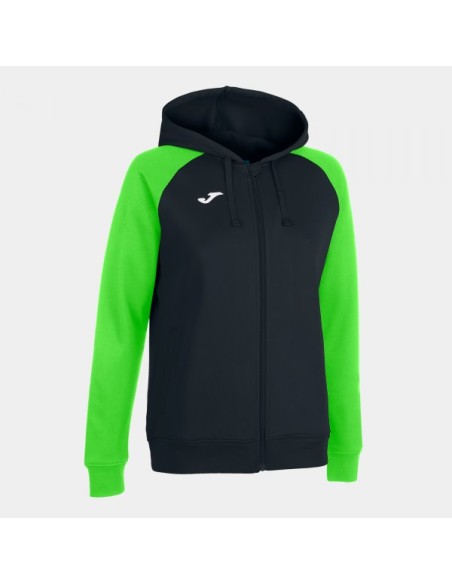 Academy Iv Cremallera-Up Sudadera con Capucha Negro Verde Flúor
