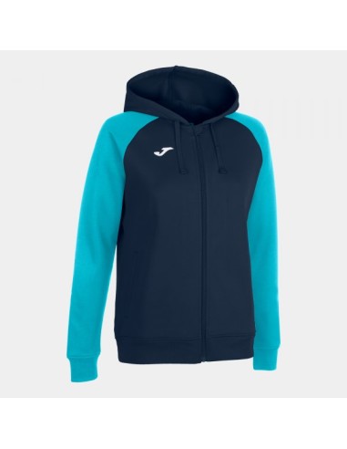 Academy Iv Cremallera-Up Sudadera con Capucha Marino Turquesa Flúor