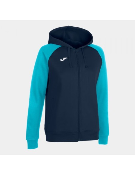 Academy Iv Cremallera-Up Sudadera con Capucha Marino Turquesa Flúor