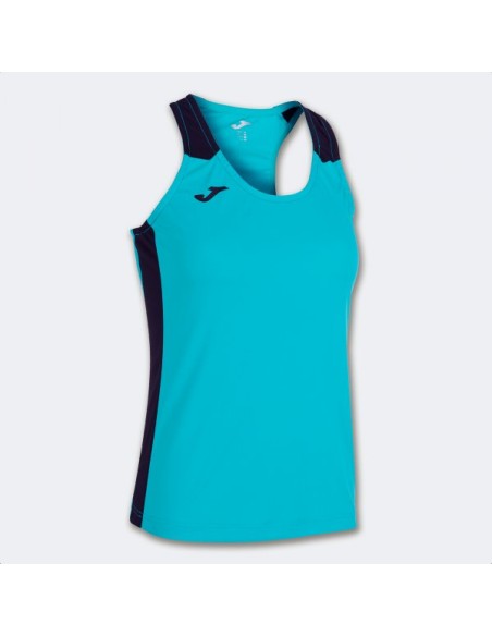 Record Ii Tank Top Turquesa Flúor-Marino