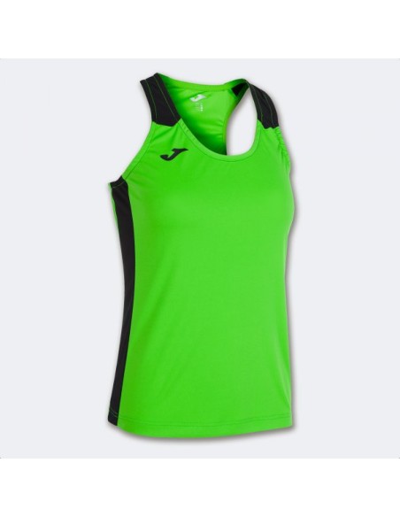 Record Ii Tank Top Verde Flúor Negro