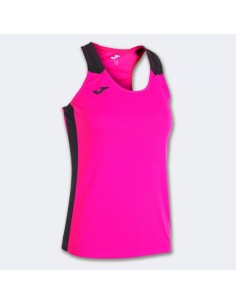 Record Ii Tank Top Rosa Flúor Negro
