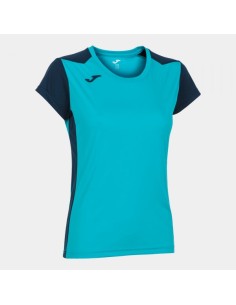 Record Ii Manga Corta Camiseta Turquesa Flúor-Marino