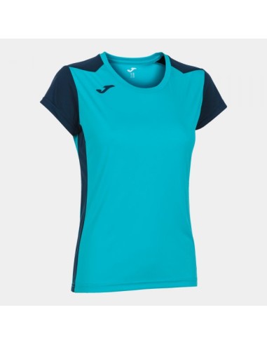 Record Ii Manga Corta Camiseta Turquesa Flúor-Marino