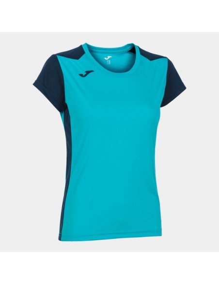Record Ii Manga Corta Camiseta Turquesa Flúor-Marino