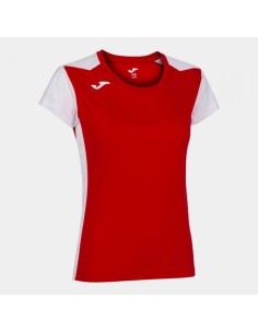 Record Ii Manga Corta Camiseta Rojo Blanco