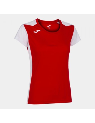 Record Ii Manga Corta Camiseta Rojo Blanco