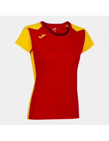 Record Ii Manga Corta Camiseta Rojo Amarillo