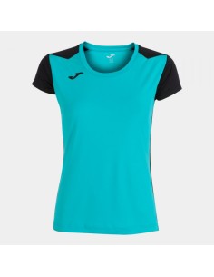 Record Ii Manga Corta Camiseta Turquesa Negro