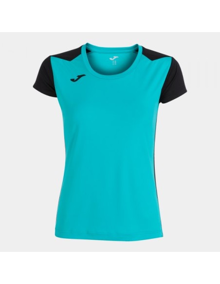 Record Ii Manga Corta Camiseta Turquesa Negro